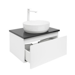 Koupelnová skříňka s krycí deskou SAT B-WAY 59x30x45 cm bílá lesk BWAY60WTKUB