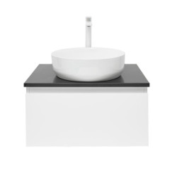 Koupelnová skříňka s krycí deskou SAT B-WAY 59x30x45 cm bílá lesk BWAY60WTKUB