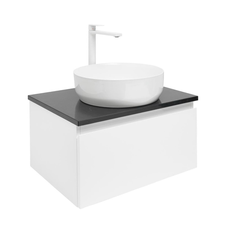 Koupelnová skříňka s krycí deskou SAT B-WAY 59x30x45 cm bílá lesk BWAY60WTKUB