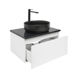 Koupelnová skříňka s krycí deskou SAT B-WAY 59x30x45 cm bílá lesk BWAY60WZUB