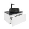 Koupelnová skříňka s krycí deskou SAT B-WAY 59x30x45 cm bílá lesk BWAY60WZUB