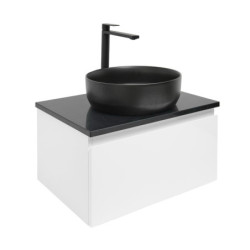 Koupelnová skříňka s krycí deskou SAT B-WAY 59x30x45 cm bílá lesk BWAY60WZUB