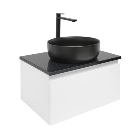 Koupelnová skříňka s krycí deskou SAT B-WAY 59x30x45 cm bílá lesk BWAY60WZUB