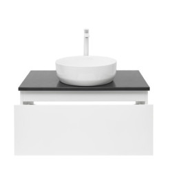 Koupelnová skříňka s krycí deskou SAT B-WAY 79x30x45 cm bílá lesk BWAY80WTKUB