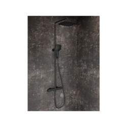 Sprchový systém Ravak Flat s termostatickou baterií černá X070443