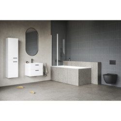 Koupelnová skříňka vysoká Ravak Chrome II 39x150x29 cm bílá lesk X000001748