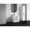 Koupelnová skříňka vysoká Ravak Chrome II 39x150x29 cm bílá lesk X000001749