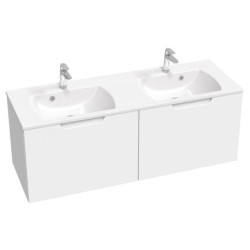 Dvojumyvadlo Ravak Classic Slim 130x45 cm dva otvory pro baterii XJX01113001