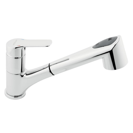 Dřezová baterie Novaservis Metalia 54 s vytahovací sprškou chrom 54081,0