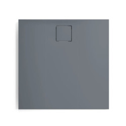 Sprchová vanička čtvercová Hüppe EasyFlat 90x90 cm litý mramor šedá matná EF0101.026