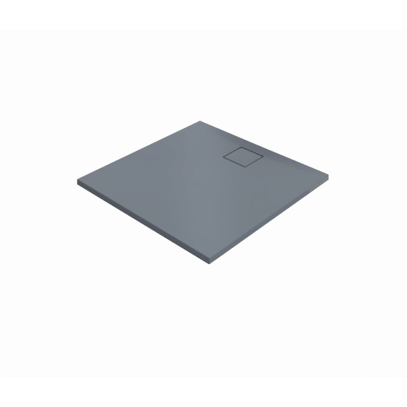 Sprchová vanička čtvercová Hüppe EasyFlat 90x90 cm litý mramor šedá matná EF0101.026