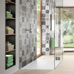 Sprchová vanička čtvercová Hüppe EasyFlat 90x90 cm litý mramor EF0101.055