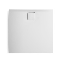 Sprchová vanička čtvercová Hüppe EasyFlat 100x100 cm litý mramor bílá matná EF0102.083