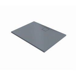 Sprchová vanička obdélníková Hüppe EasyFlat 100x90 cm litý mramor šedá matná EF0107.026