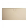 Sprchová vanička obdélníková Hüppe EasyFlat 100x90 cm litý mramor béžová matná EF0107.037