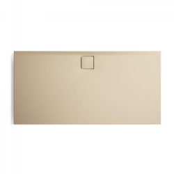 Sprchová vanička obdélníková Hüppe EasyFlat 150x100 cm litý mramor béžová matná EF0118.037
