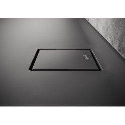 Sprchová vanička obdélníková Hüppe EasyFlat 180x100 cm litý mramor antracitová matná EF0120.128