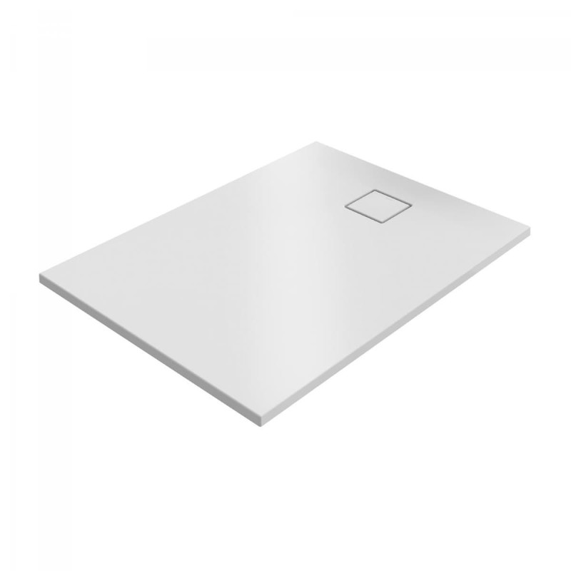 Sprchová vanička obdélníková Hüppe EasyFlat 120x100 cm litý mramor bílá matná EF0216.083