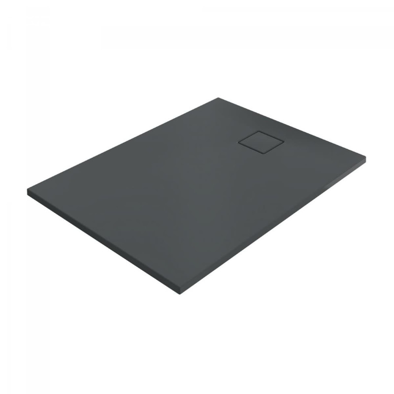 Sprchová vanička obdélníková Hüppe EasyFlat 120x80 cm litý mramor antracitová matná EF0204.128