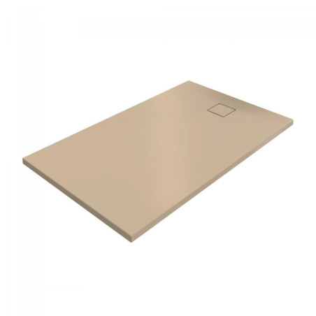 Sprchová vanička obdélníková Hüppe EasyFlat 160x80 cm litý mramor béžová matná EF0206.037
