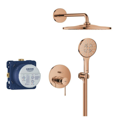 Sprchový systém GROHE Essence včetně podomítkového tělesa Warm Sunset 25287DA0
