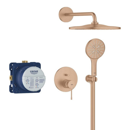 Sprchový systém GROHE Essence včetně podomítkového tělesa kartáčovaný Warm Sunset 25287DL0