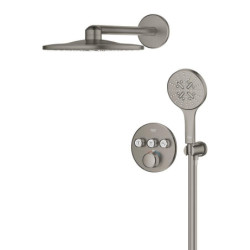Sprchový systém GROHE Grohtherm SmartControl včetně podomítkového tělesa kartáčovaný Hard Graphite 34863AL0