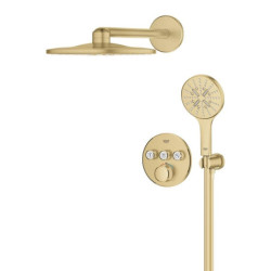 Sprchový systém GROHE Grohtherm SmartControl včetně podomítkového tělesa kartáčovaný Cool Sunrise 34863GN0