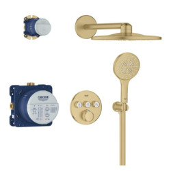 Sprchový systém GROHE Grohtherm SmartControl včetně podomítkového tělesa kartáčovaný Cool Sunrise 34863GN0