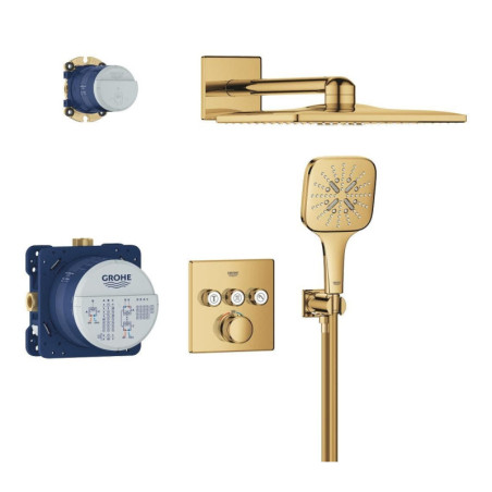 Sprchový systém GROHE Grohtherm SmartControl včetně podomítkového tělesa Cool Sunrise 34864GL0