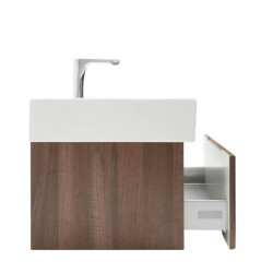 Koupelnová skříňka s baterií a umyvadlem SAT Evolution 1 78x30x44,8 cm ořech mat SATEVO80NAU2BA