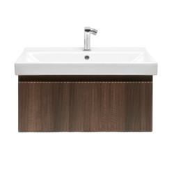 Koupelnová skříňka s baterií a umyvadlem SAT Evolution 1 78x30x44,8 cm ořech mat SATEVO80NAU1B