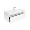 Koupelnová skříňka s baterií a umyvadlem SAT Evolution 1 98x30x44,8 cm bílá mat SATEVO100WMU2BA
