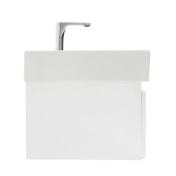 Koupelnová skříňka s baterií a umyvadlem SAT Evolution 1 58x30x44,8 cm bílá mat SATEVO60WMU2BA