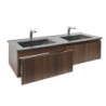 Koupelnová skříňka s umyvadlem SAT Evolution 119x30x45 cm ořech Aida mat SATEVO120NAU3BA