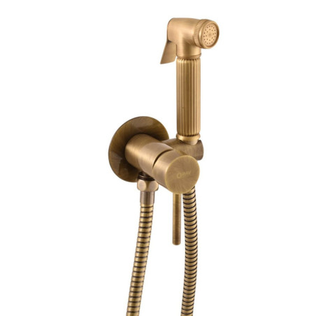 Bidetová baterie RAV SLEZÁK včetně podomítkového tělesa stará mosaz SE8431SM