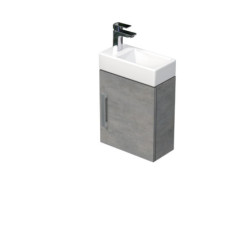Koupelnová skříňka s umyvadlem SAT Cube Way 40x47,5x20 cm beton mat CUBE320401DBE