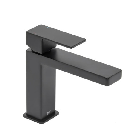Umyvadlová baterie SAT Vision bez výpusti černá matná SATBSVI271C