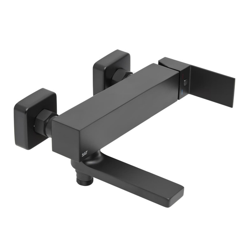 Vanová baterie SAT Vision bez sprchového setu 150 mm černá matná SATBSVI222C