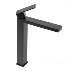 Vysoká umyvadlová baterie SAT Vision bez výpusti černá matná SATBSVI285C