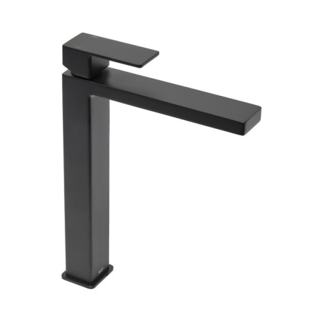 Vysoká umyvadlová baterie SAT Vision bez výpusti černá matná SATBSVI285C