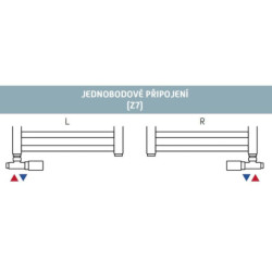 Ventil pro ústřední vytápění Hopa Single-Set bílá VENTILUNIKOSETW
