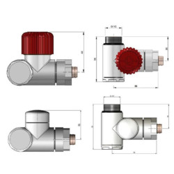 Ventil kombinovaný Hopa Inter-Set chrom VENTILINTERSETC