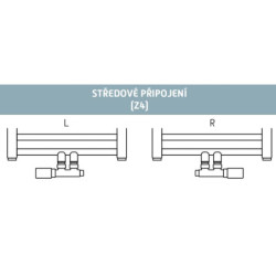 Ventil pro ústřední vytápění Hopa Hybrid-Sada černá VENTILSADASPB