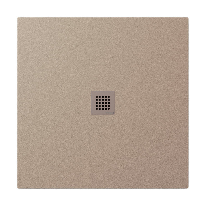 Sprchová vanička čtvercová Polysan Treneca 90x90 cm litý mramor béžová 84300.81