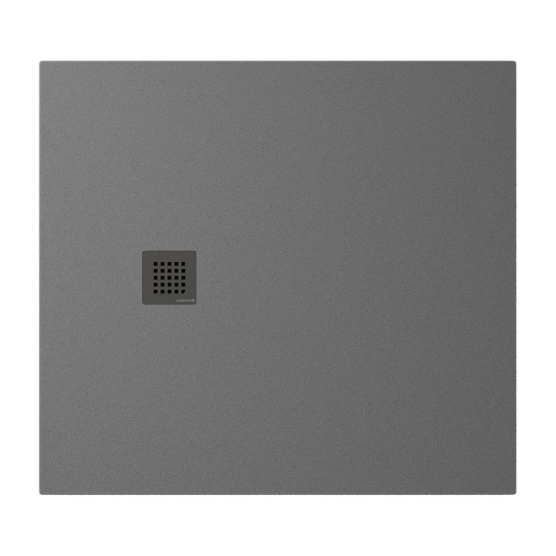 Sprchová vanička obdélníková Polysan Treneca 110x100 cm litý mramor šedá 84312.31