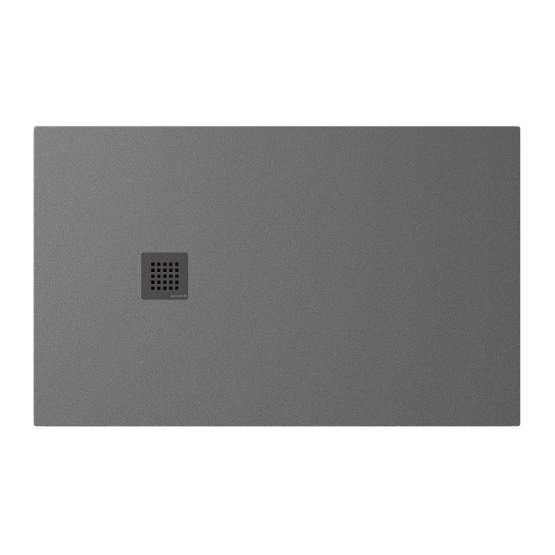 Sprchová vanička obdélníková Polysan Treneca 130x80 cm litý mramor šedá 84303.31