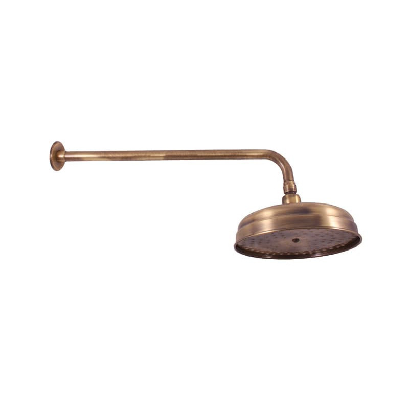 Hlavová sprcha RAV SLEZÁK včetně sprchového ramena stará mosaz SK3020SM