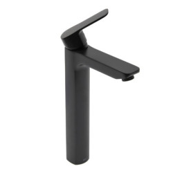 Vysoká umyvadlová baterie SAT Cube Way bez výpusti černá matná CU285C