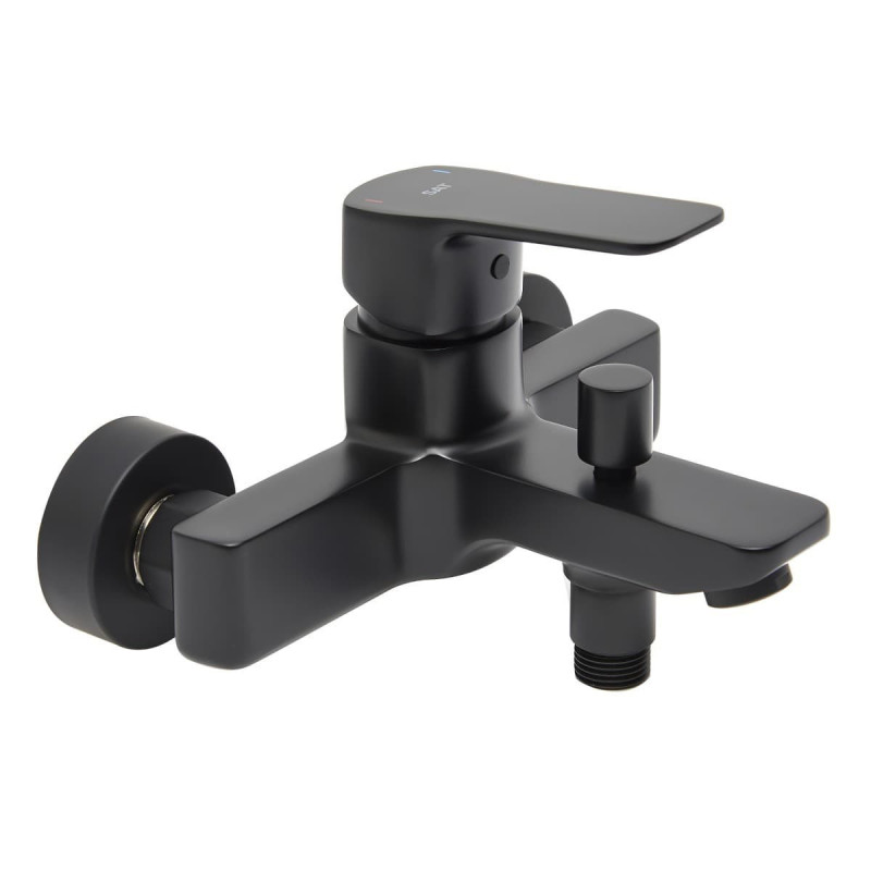 Vanová baterie SAT Cube Way bez sprchového setu 150 mm černá matná CU222C